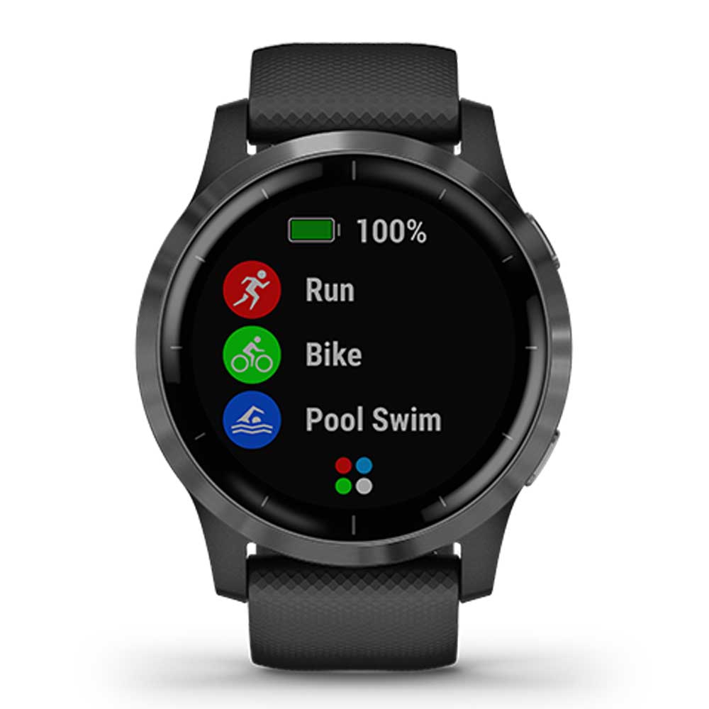 GARMIN VIVOACTIVE 4 BLACK GM-010-02174-19 SMARTWATCH - H2 Hub Watches