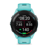 Garmin Digital Forerunner 265 Aqua Silicone Strap Unisex Smartwatch GM-010-02810-52