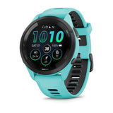 Garmin Digital Forerunner 265 Aqua Silicone Strap Unisex Smartwatch GM-010-02810-52