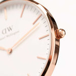 DANIEL WELLINGTON DW00100039 BROWN LEATHER STRAP WOMEN'S WATCH - H2 Hub Watches