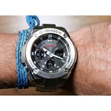 CASIO G-SHOCK  GST-S110D-1ADR SILVER ANALOG DIGITAL STAINLESS STEEL STRAP WATCH FOR MEN