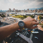 ARIES GOLD DRIFTER CHRONOGRAPH SILVER STAINLESS STEEL G 7001 SBK-BK MEN'S WATCH - H2 Hub Watches