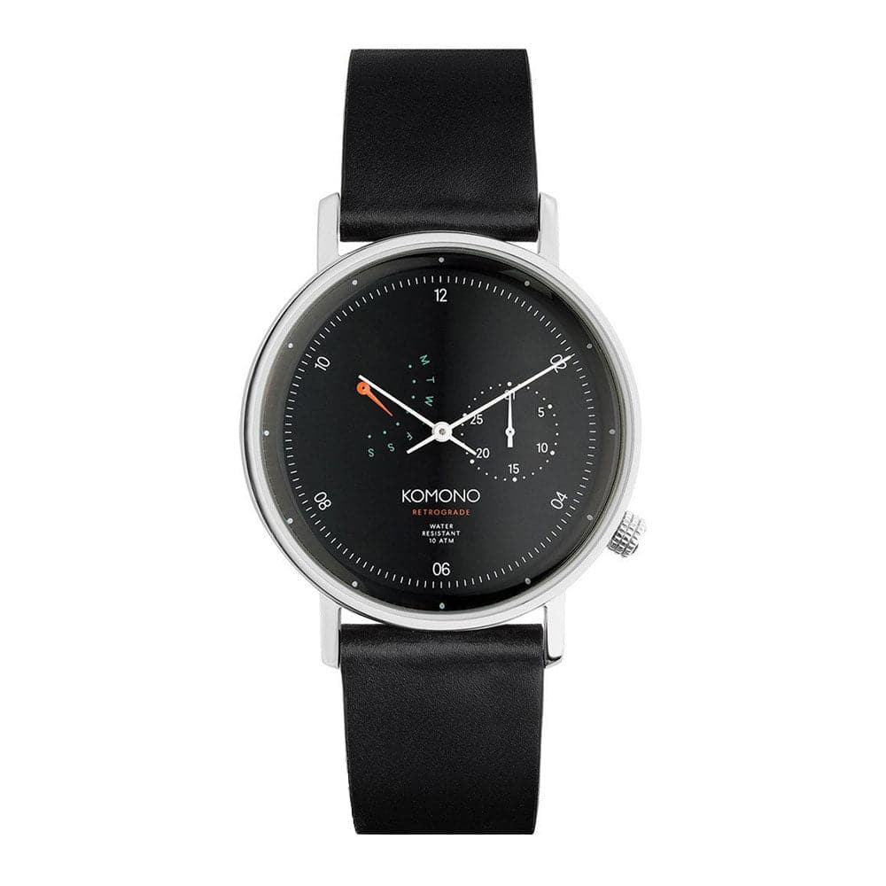 komono the walther tobacco its5to12 A minimalist twist on the traditional sub dial watch watch Komono Walther Retrograde -