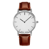 ARIES GOLD URBAN TANGO SILVER STAINLESS STEEL L 1008 S-W BROWN LEATHER STRAP WOMEN'S WATCH - H2 Hub Watches