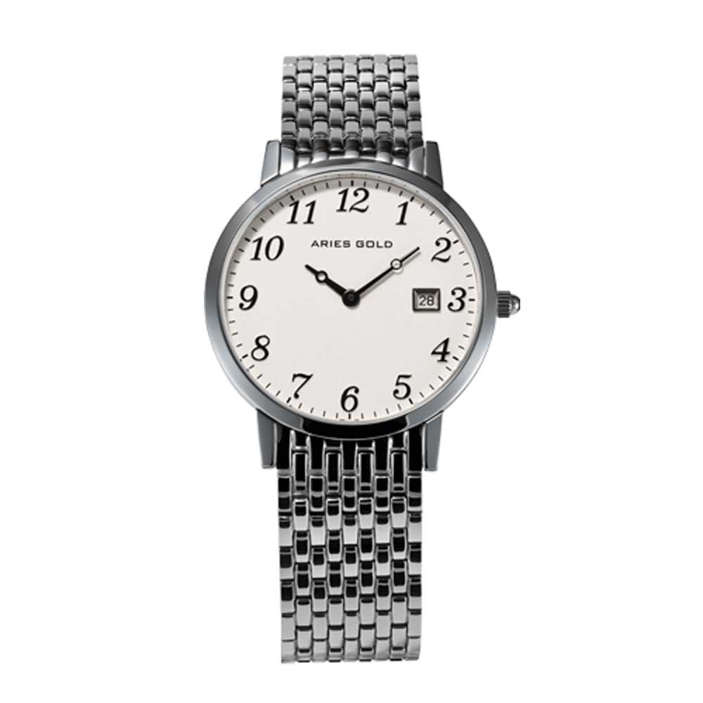 ARIES GOLD HERITAGE MASTER SILVER STAINLESS STEEL L 1018Z S-NUM WOMEN'S WATCH - H2 Hub Watches