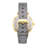ARIES GOLD ENCHANT FLEUR GOLD STAINLESS STEEL L 5035 G-MP LEATHER STRAP WOMEN'S WATCH - H2 Hub Watches