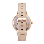 ARIES GOLD ENCHANT FLEUR ROSE GOLD STAINLESS STEEL L 5035 RG-GY LEATHER STRAP WOMEN'S WATCH - H2 Hub Watches