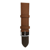 ARIES GOLD AG-L0053-22 BROWN LEATHER STRAP