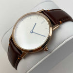 ARIES GOLD URBAN TANGO ROSE GOLD STAINLESS STEEL L 1008 RG-BEI BROWN LEATHER STRAP WOMEN'S WATCH - H2 Hub Watches