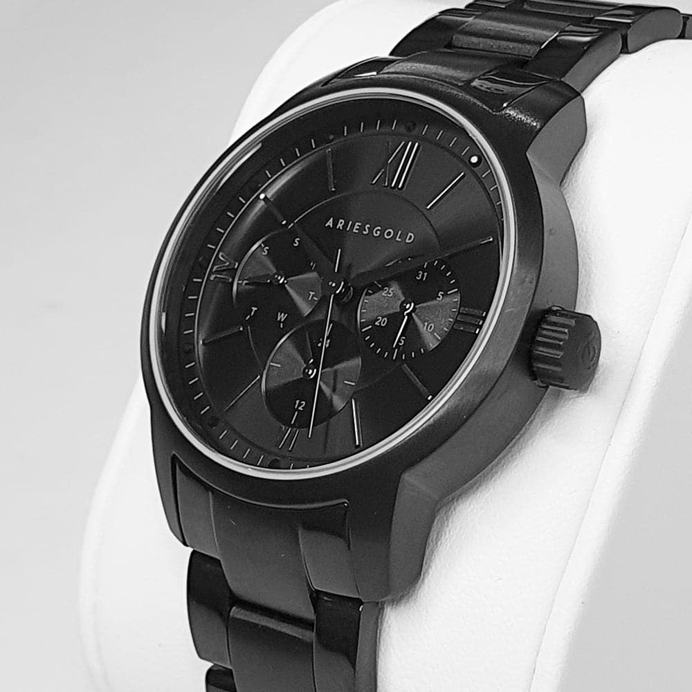 ARIES GOLD URBAN ETERNAL BLACK STAINLESS STEEL L 1028 BK-OUT WOMEN'S WATCH - H2 Hub Watches