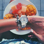 ARIES GOLD URBAN ETERNAL SILVER STAINLESS STEEL L 103 S-S WOMEN'S WATCH - H2 Hub Watches