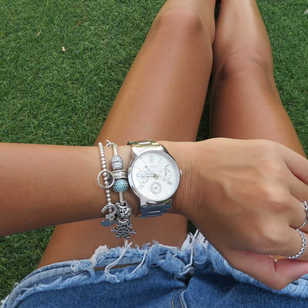 ARIES GOLD URBAN ETERNAL SILVER STAINLESS STEEL L 103 S-S WOMEN'S WATCH - H2 Hub Watches