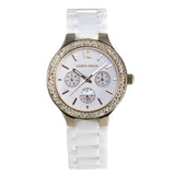 ARIES GOLD L 5004Z G-W WHITE CERAMIC STRAP WOMEN'S WATCH - H2 Hub Watches