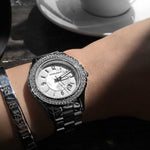 ARIES GOLD ENCHANT VENUS SILVER STAINLESS STEEL L 5005Z S-MOP WOMEN'S WATCH - H2 Hub Watches
