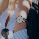 ARIES GOLD ENCHANT SILVER STAINLESS STEEL LIBERTY L 5031 S-W WOMEN'S WATCH - H2 Hub Watches