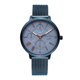 ARIES GOLD VOYAGE BLUE STAINLESS STEEL L 5034 BU-BU MESH STRAP WOMEN'S WATCH