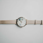 ARIES GOLD ENCHANT FLEUR ROSE GOLD STAINLESS STEEL L 5035 RG-GYFL LEATHER STRAP WOMEN'S WATCH - H2 Hub Watches