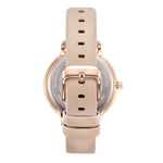 ARIES GOLD ENCHANT FLEUR ROSE GOLD STAINLESS STEEL L 5035 RG-RG LEATHER STRAP WOMEN'S WATCH - H2 Hub Watches