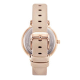 ARIES GOLD ENCHANT FLEUR ROSE GOLD STAINLESS STEEL L 5035 RG-RG LEATHER STRAP WOMEN'S WATCH - H2 Hub Watches
