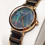ARIES GOLD ENCHANT L 5037Z RG-BK BLACK CERAMIC WOMEN'S WATCH - H2 Hub Watches