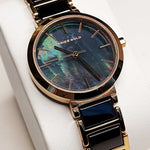 ARIES GOLD ENCHANT L 5037Z RG-BK BLACK CERAMIC WOMEN'S WATCH - H2 Hub Watches