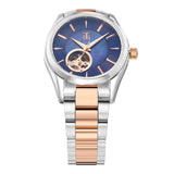 Aries Gold Goldex 8023 Silver Stainless Steel Strap Women Watch L 8023 SRG-BU