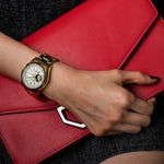 ARIES GOLD AUTOMATIC INSPIRA GOLD STAINLESS STEEL L 9003 G-WMOP WOMEN'S WATCH - H2 Hub Watches