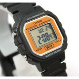 CASIO GENERAL BLACK RESIN STRAP UNISEX WATCH LA-20WH-9ADF-P