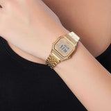 CASIO GENERAL LA680WGA-9DF DIGITAL QUARTZ GOLD STAINLESS STEEL WOMEN'S WATCH - H2 Hub Watches