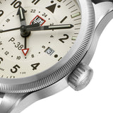 Luminox Air Pilot P-38 Lightning Series - LM9527 Black Leather Strap Men Watch