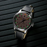 Luminox Air Pilot P-38 Lightning Series - LM9527 Black Leather Strap Men Watch