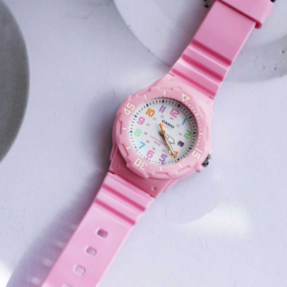 CASIO GENERAL LRW-200H-4B2VDF QUARTZ PINK RESIN WOMEN'S WATCH - H2 Hub Watches