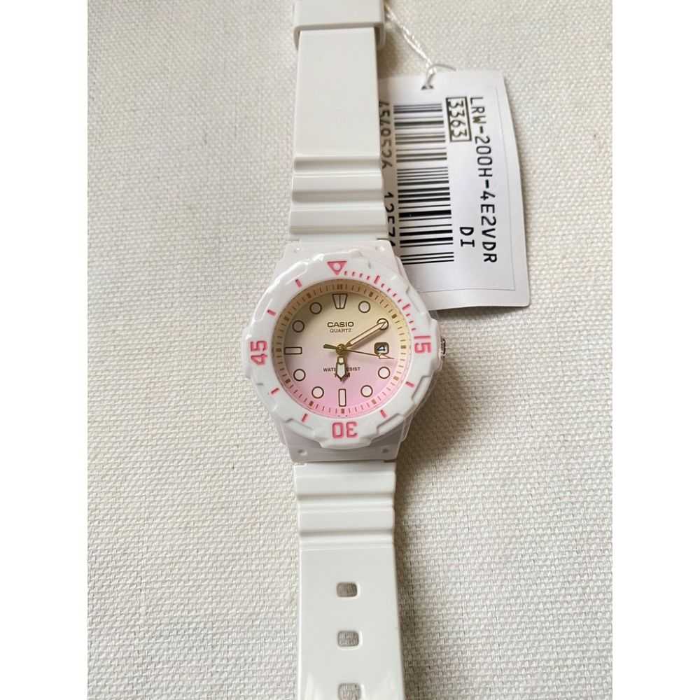 CASIO GENERAL LRW-200H-4E2VDR QUARTZ WHITE RESIN WOMEN'S WATCH - H2 Hub Watches