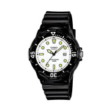CASIO ANALOG LRW-200H-7E1VDF BLACK RESIN STRAP WOMEN WATCH