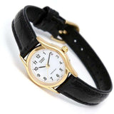 CASIO GENERAL LTP-1094Q-7B1RDF-P BLACK LEATHER WOMEN WATCH
