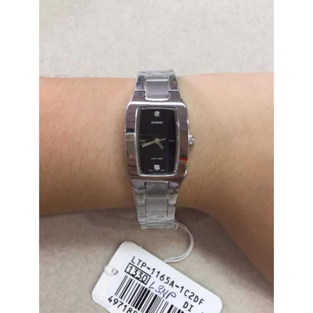 CASIO GENERAL LTP-1165A-1C2DF QUARTZ SILVER STAINLESS STEEL WOMEN'S WATCH - H2 Hub Watches