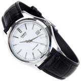 CASIO ENTICER LTP-1183E-7ADF-P BLACK LEATHER WOMEN WATCH