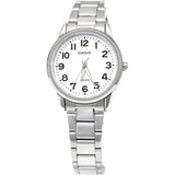 Casio Enticer LTP-1303D-7BVDF White Dial Stainless Steel Women's Watch