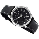 CASIO ENTICER LTP-1303L-1AVDF-P BLACK LEATHER WOMEN WATCH