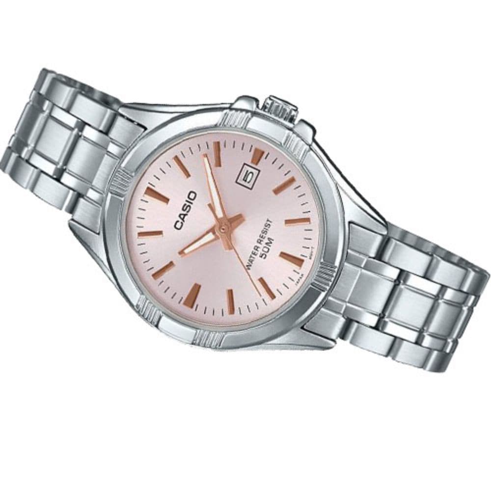 CASIO GENERAL LTP-1308D 4AVDF QUARTZ SILVER STAINLESS STEEL WOMEN'S WATCH - H2 Hub Watches
