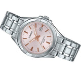 CASIO GENERAL LTP-1308D 4AVDF QUARTZ SILVER STAINLESS STEEL WOMEN'S WATCH - H2 Hub Watches