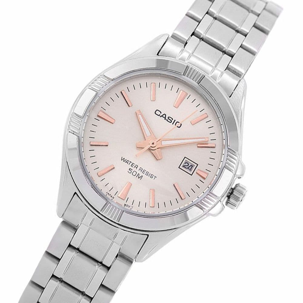 CASIO GENERAL LTP-1308D 4AVDF QUARTZ SILVER STAINLESS STEEL WOMEN'S WATCH - H2 Hub Watches