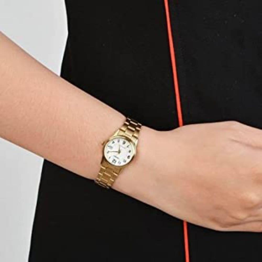CASIO GENERAL LTP-V002G-7BUDF QUARTZ GOLD STAINLESS STEEL WOMEN'S WATCH - H2 Hub Watches