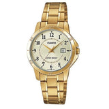 CASIO GENERAL LTP-V004G-9BUDF GOLD STAINLESS STEEL WOMEN'S WATCH
