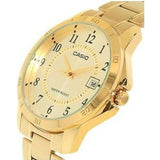 CASIO GENERAL LTP-V004G-9BUDF GOLD STAINLESS STEEL WOMEN'S WATCH