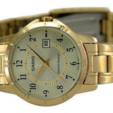 CASIO GENERAL LTP-V004G-9BUDF GOLD STAINLESS STEEL WOMEN'S WATCH