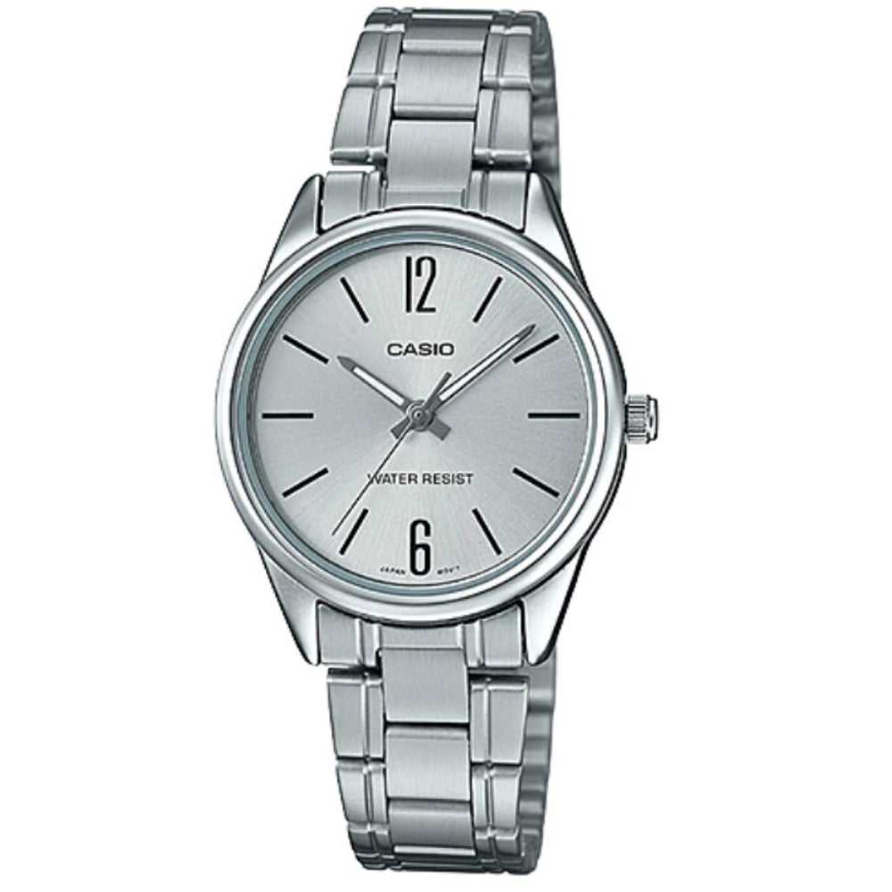 CASIO GENERAL LTP-V005D-7BUDF QUARTZ SILVER STAINLESS STEEL WOMEN'S WATCH - H2 Hub Watches