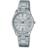 CASIO GENERAL LTP-V005D-7BUDF QUARTZ SILVER STAINLESS STEEL WOMEN'S WATCH - H2 Hub Watches