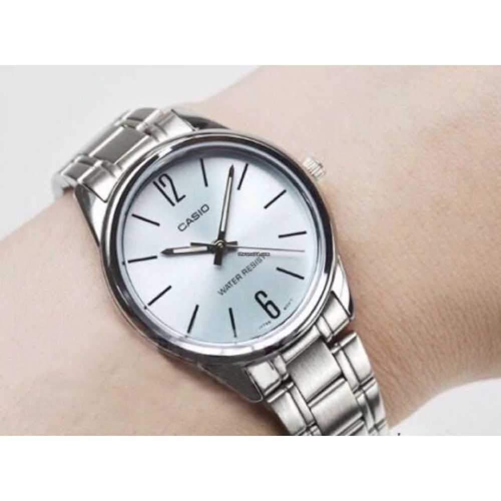 CASIO GENERAL LTP-V005D-7BUDF QUARTZ SILVER STAINLESS STEEL WOMEN'S WATCH - H2 Hub Watches