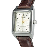 CASIO ENTICER LTP-V007L-9EUDF-P BROWN LEATHER WOMEN WATCH